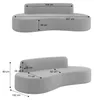 sweeek - Organisch geformtes 3-Sitzer Sofa mit Produktbild-Vorschau 5