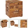 The Living Store Tabouret avec espace de rangement en teck Voir les images du produit 10