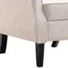 vidaXL Poltrona in tessuto beige Anteprima dell’immagine prodotto 6