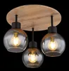 Globo Lighting Deckenleuchte Metall schwarz matt, MDF Produktbild-Vorschau 3