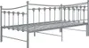 vidaXL Rozkladacia pohovka Grey Metal 90x200 cm Náhľad obrázku produktu 7