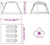 vidaXL Campingzelt 4 Personen Grün Quick Release Produktbild-Vorschau 7