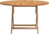 vidaXL Gartentisch Klappbar Ø 110x75 cm Massivholz Teak Produktbild-Vorschau 3