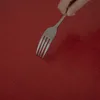 Obrus obrus 140 cm okrągły czerwony zmywalny lniany obrus Podgląd zdjęcia produktu 5