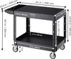 Wózek narzędziowy VEVOR, maks. udźwig 250 kg, 940 x 645 mm Podgląd zdjęcia produktu 8
