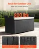 Ławka ogrodowa PE Rattan 90 Gal Deck Box Wodoodporne Podgląd zdjęcia produktu 3
