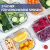 Sada 3 skleněných nádob na potraviny, 1040 ml, 3 přihrádky Náhled obrázku produktu 5