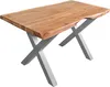 Esstisch Baumkante Akazie massiv 50mm Natur 140 x 80 cm Produktbild-Vorschau 2