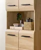 Badezimmer Hochschrank "Cover" in Artisan Eiche Badschrank Produktbild-Vorschau 3