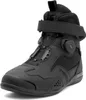 A black motorcycle boot is shown against a white background. Podgląd zdjęcia produktu