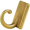 Raffhaken 4er Pack in Gold - Messing Selbstklebehaken Produktbild-Vorschau 2