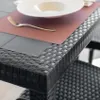 Tavolo rettangolare 150x90 cm in wicker stampato con gambe Anteprima dell’immagine prodotto 9