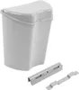 Abfalleimer grau, inkl. Halterung, (H/B/T) 30 x 27 x 16 cm, Produktbild-Vorschau 1