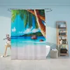 Relaxdays Duschvorhang Tropical, Bad Vorhang 180x200, Produktbild-Vorschau 2