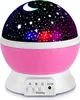 Luce notturna cielo stella proiettore rotante 360 rosa Anteprima dell’immagine prodotto 1