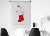 MuchoWow® Wandteppich Wandbehang Winter - Weihnachtssocke - Produktbild-Vorschau 4