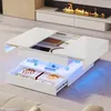 Stolik kawowy UnboxG 78×78×43 cm biały, kwadratowy stolik z Podgląd zdjęcia produktu 11