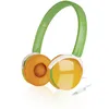 AUX - Draadloze stereo-koptelefoon, groen/oranje Productafbeelding-voorbeeld 3