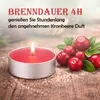 Duft-Teelichter 36er Pack – Duft Cranberry, ca. 4 Stunden Produktbild-Vorschau 3