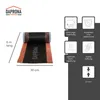 DAPRONA Firstband Alu, 300mm x 5m, Rot, RAL 8004, Butylband Produktbild-Vorschau 2