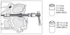 Diagram showing a tool set for diesel injectors being used. Produktbild-Vorschau