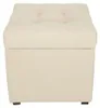 MG Design Polsterhocker Beige 45x45 cm - Stauraum 50L, bis Produktbild-Vorschau 2