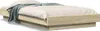 The Living Store Bettgestell mit LED Sonoma-Eiche 100x200 Produktbild-Vorschau 2