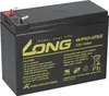 A black battery with yellow and white text and logos, placed on a white background. Podgląd zdjęcia produktu