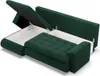 Links Ecksofa mit Schlaffunktion Foresta, Cord - Dunkelgrün Produktbild-Vorschau 1