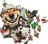 TREFL Legno Artigianato Origine puzzle di Natale cani 501 Anteprima dell’immagine prodotto 3