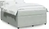 Boxspringbett mit Matratze Hellgrau 140x190 cm Samt Produktbild-Vorschau 2