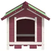 Hundehütte Mokka 65x65x61,5 cm Massivholz Kiefer Produktbild-Vorschau 3