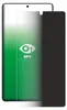 A privacy screen protector is shown on top of a smartphone screen. Produktbild-Vorschau
