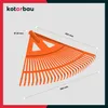 KOTARBAU® Rateau à Feuilles Plastique 58 cm Orange sans Voir les images du produit 3