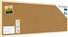 Bacheca in sughero 100x40 cm cornice in legno NATURALE Anteprima dell’immagine prodotto 1