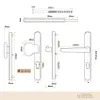 Premium Drückergarnitur Saturn DHS 92mm - Rechteckig - Produktbild-Vorschau 2