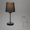 Tischleuchte Tischlampe 1xE14 Stoffschirm schwarz 25W Produktbild-Vorschau 6
