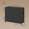 SONGMICS Kommode mit 8 Stoffschubladen, Produktbild-Vorschau 8