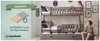 Kinder Etagenbett JAKOB 90x200 cm Grau – Massivholz, Produktbild-Vorschau 7