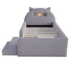 Lit enfant 90x200 cm avec veilleuse et port USB, lit simple Voir les images du produit 9