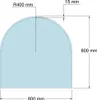 Feuercampus Funkenschutzplatte Glas Rundbogen 80×80×0,8 cm Produktbild-Vorschau 2