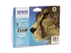 A multipack of Epson ink cartridges in its original packaging, featuring a close-up of a cheetah. Produktbild-Vorschau