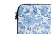 MuchoWow® Laptop Hülle 14 ZollBlumen - Muster - Blau Produktbild-Vorschau 3