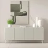 Sideboard MUTI 195 cm kaschmir riffeloptik push-to-open Produktbild-Vorschau 1