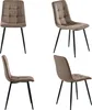 Flieks Table de salle à manger avec 4 chaises, Groupe de 5 Voir les images du produit 11