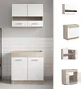 Homestyle4u Küche Küchenblock Weiß Küchenzeile ohne Geräte Produktbild-Vorschau 5