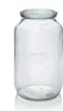 A clear studio shot of an empty glass jar. Anteprima dell’immagine prodotto