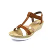 Sandales Rieker pour femmes, couleur marron Voir les images du produit 37