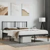 A bedroom scene with a black metal bed frame. Náhľad obrázku produktu