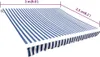 Vidaxl LaFeldoek 3x2,5 M Leinwand Blau e Weiß Anteprima dell’immagine prodotto 5